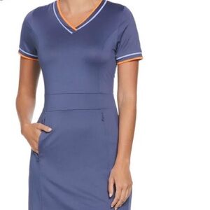 Callaway Women's Navy V-Neck Mini Dress